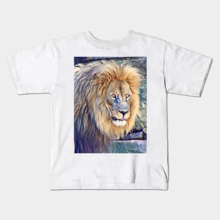 African Lion Kids T-Shirt